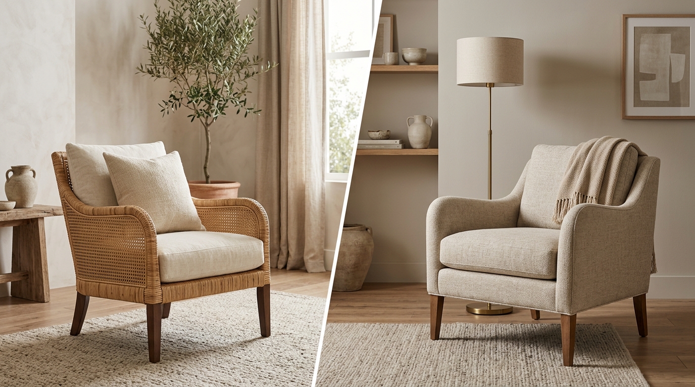 Rattan vs Upholstered Chairs: Which Style Fits Your Home?